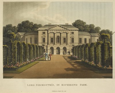 La casa di Lord Sidmouth nel Richmond Park, da 