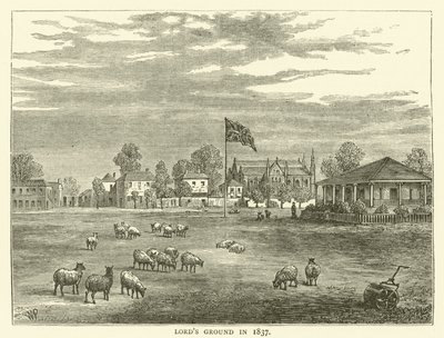 Campo di Lord nel 1837 da English School