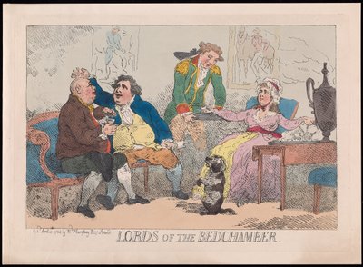 Signori della Camera da Letto, pub. 1784 da English School