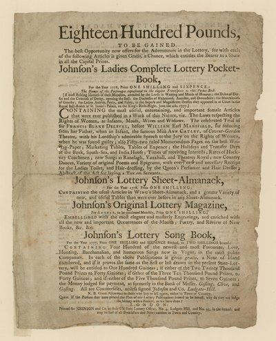 Pubblicazioni della lotteria da English School