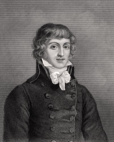 Louis Antonie Leon de Saint-Just, inciso da W.H. Mote, illustrazione da 
