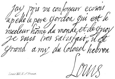 Luigi XIII, Re di Francia da English School