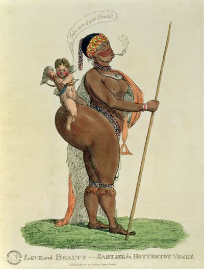 Amore e Bellezza - Sartjee la Venere Ottentotta, 1810 da English School