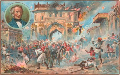 Lucknow, Rivolta indiana, 1857 da English School