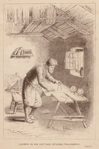 Ludwig nel suo cottage studia filosofia da English School