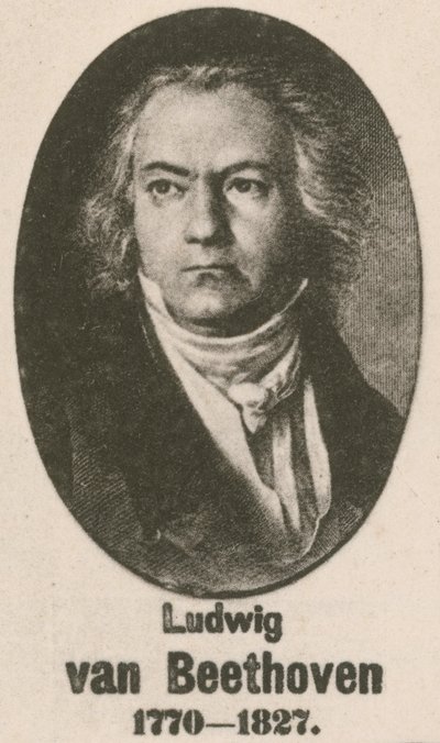 Ludwig van Beethoven (incisione) da English School