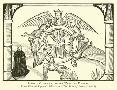 Lydgate contempla la Ruota della Fortuna da English School
