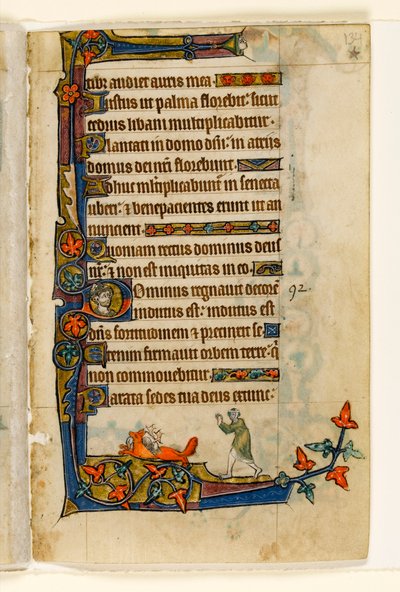 MS 1-2005, fol. 134r: Una volpe che scappa con l