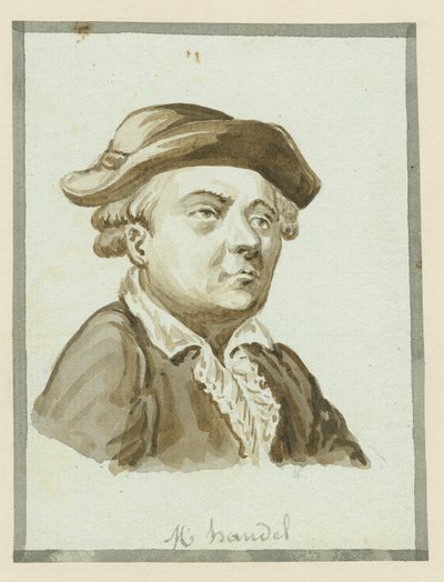 M. Händel, metà del XIX secolo (inchiostro su carta) da English School