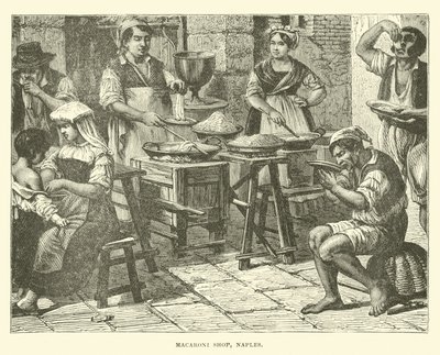 Negozio di maccheroni, Napoli da English School