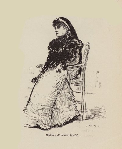 Madame Alphonse Daudet (litografia) da English School