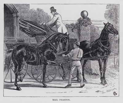 Mail Phaeton (incisione) da English School