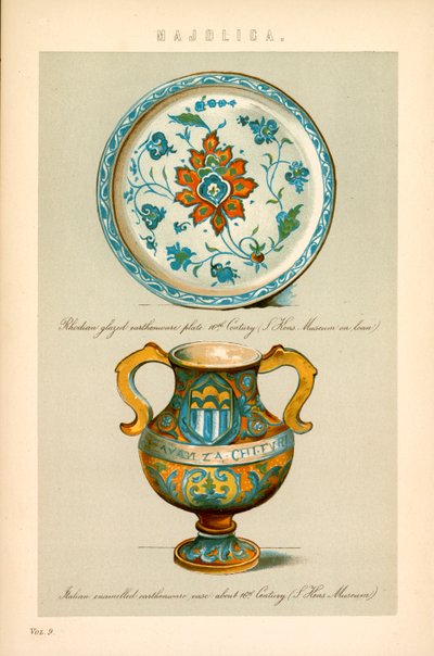 Maiolica (litografia a colori) da English School