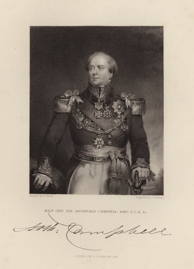 Generale Maggiore Sir Archibald Campbell da English School