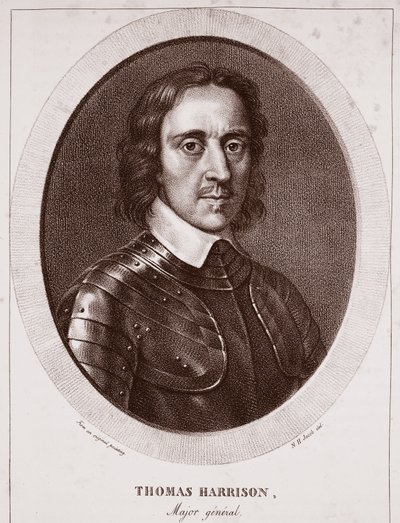 Maggior Generale Thomas Harrison, attribuito a N.H. Jacob, inciso da de Langlume da English School