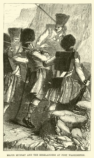 Maggiore Murray e gli Highlander a Fort Washington da English School