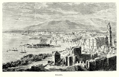 Malaga (incisione) da English School