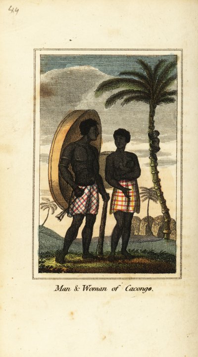 Uomo e donna di Cacongo, sulla costa di Loango da English School