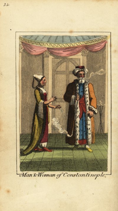 Uomo e donna di Costantinopoli, Impero Ottomano da English School