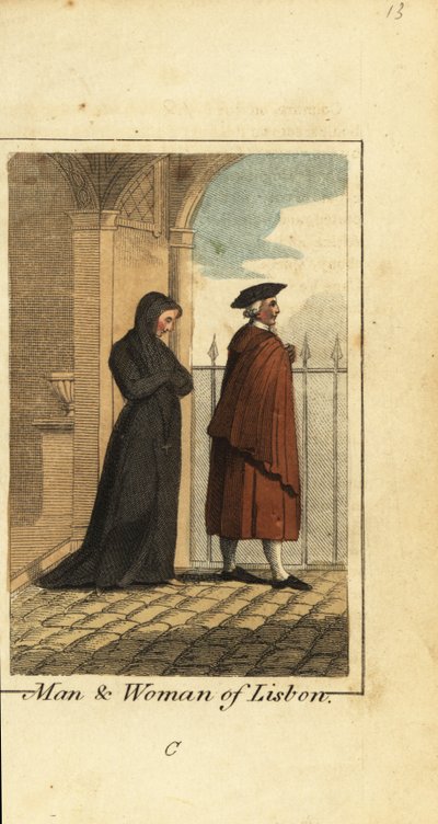Uomo e donna di Lisbona, Portogallo da English School