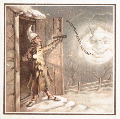 Uomo che punta una pistola alla luna, Cartolina di Natale da English School