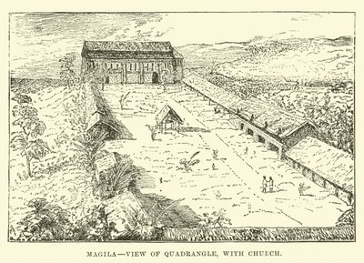 Mangila, vista del Quadrilatero, con Chiesa da English School