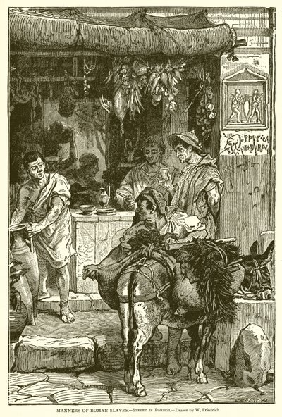 Costumi degli schiavi romani. -- Strada a Pompei da English School