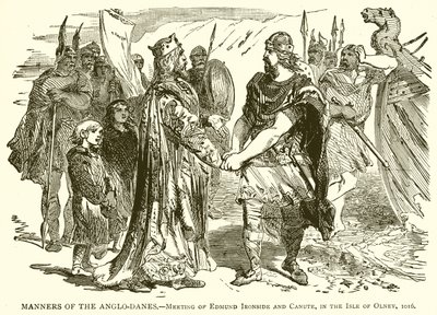 Costumi degli anglo-danesi. Incontro tra Edmondo Fiancodiferro e Canuto, nell