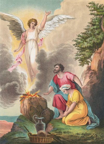 Il sacrificio di Manoah da English School