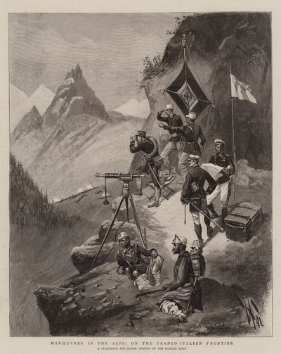 Manovre nelle Alpi, al confine franco-italiano da English School