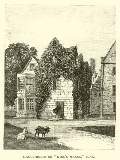Manor-House o Kings Manor, York da English School