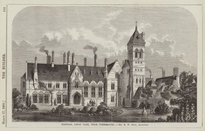 Mansione, Leigh Park, vicino a Portsmouth, Architetto Mr R W Drew da English School