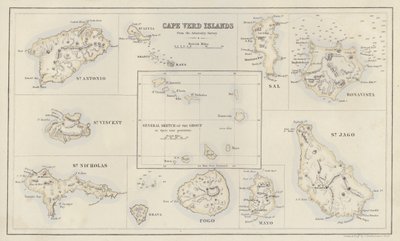Mappa: Isole di Capo Verde, dall