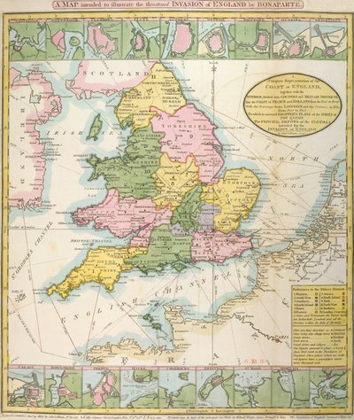 Mappa della Gran Bretagna, che illustra l