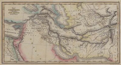 Mappa dei Paesi, menzionati nelle Storie di Noè, Abramo e i Re di Israele da English School