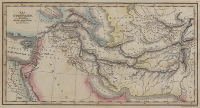 Mappa dei paesi menzionati nelle storie di Noè, Abramo e dei re di Israele da English School