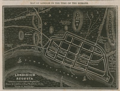 Mappa di Londra al tempo dei Romani da English School