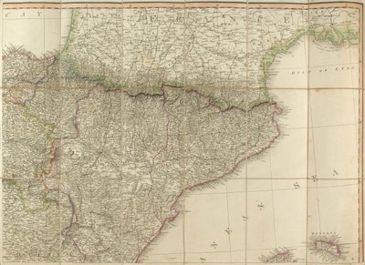 Mappa della Spagna si dice sia stata usata dal Duca di Wellington da English School