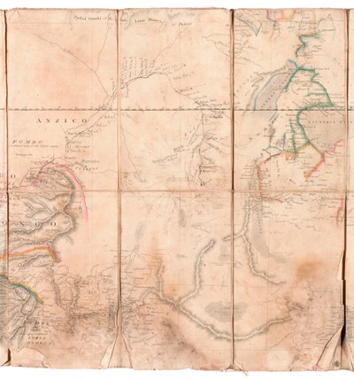 Mappa della regione del Congo, da un album appartenente a Henry Morton Stanley da English School