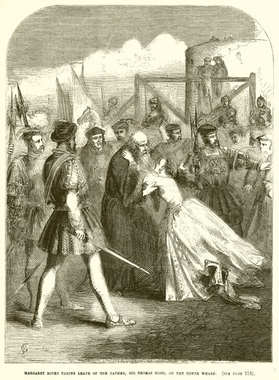 Margaret Roper si congeda dal padre, Sir Thomas More, al molo della Torre da English School