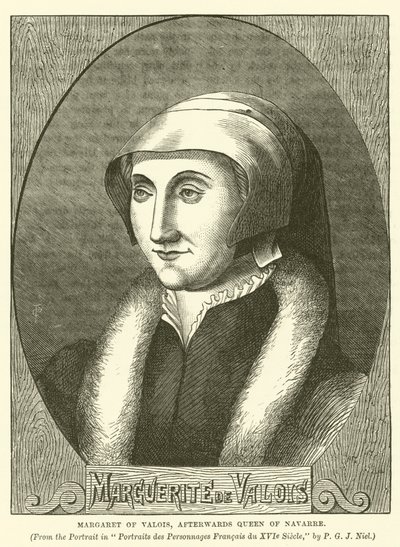 Margherita di Valois, poi Regina di Navarra (incisione) da English School