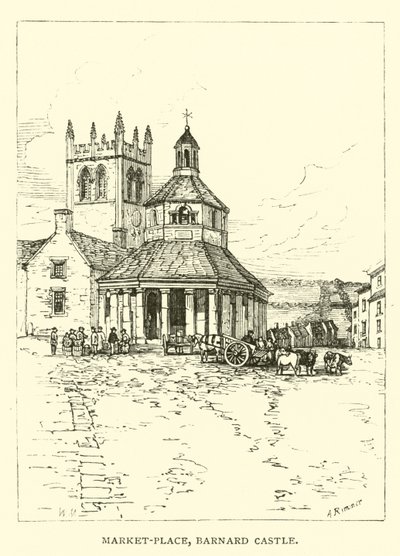 Piazza del Mercato, Barnard Castle da English School