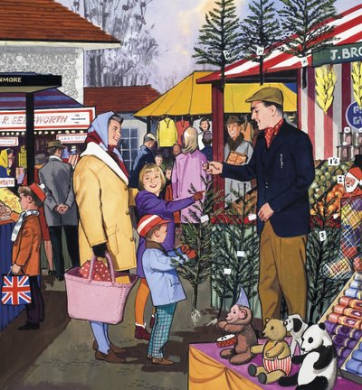 Commerciante del mercato da English School