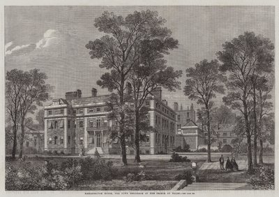Marlborough House, la Residenza di Città del Principe di Galles (incisione) da English School