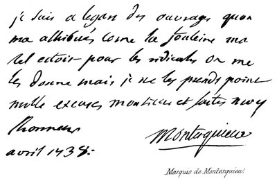 Marchese di Montesquieu da English School
