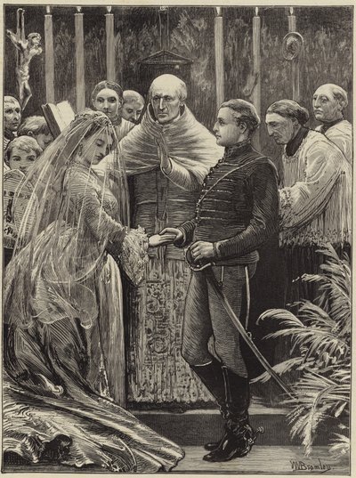 Matrimonio di Miss Fox e del Principe Liechtenstein alla Pro-Cattedrale da English School