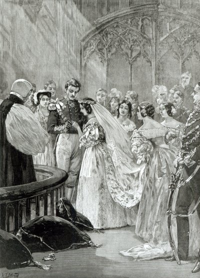 Matrimonio della Regina Vittoria (1819-1901) e del Principe Alberto (1819-61) a St. James