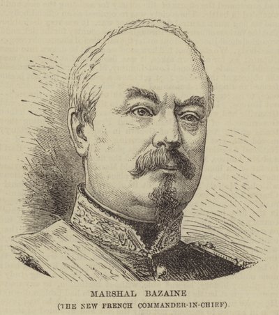 Maresciallo Bazaine, il nuovo comandante in capo francese da English School