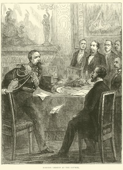 Maresciallo Leboeuf al Consiglio, 1870 da English School