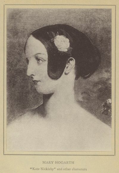 Mary Hogarth, Kate Nickleby e altri personaggi (litografia) da English School